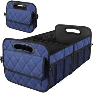 ⚡Men Dark Blue Car Organizer and Storage with 6 Pocket Car Accessoriesizer Trunk